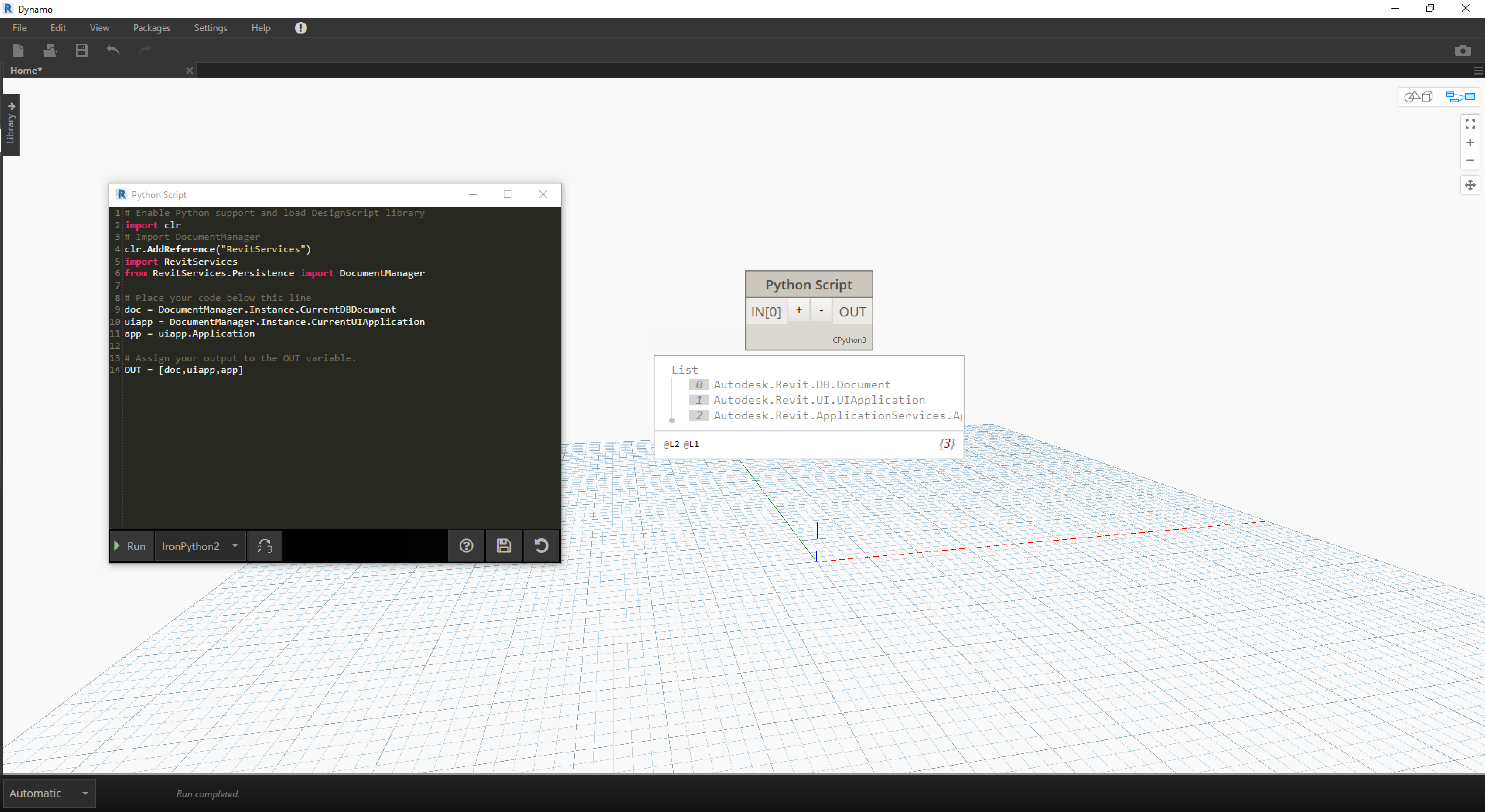 Python 및 Revit | Dynamo Primer